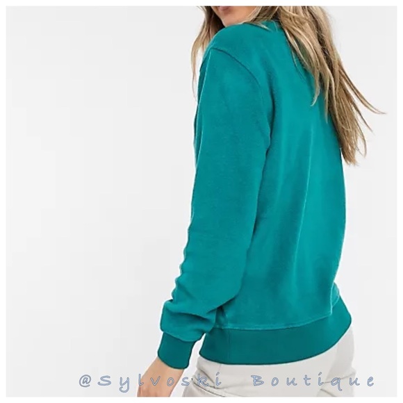 🔥Quiksilver Polar half zip fleece in teal NWT - Picture 3 of 7